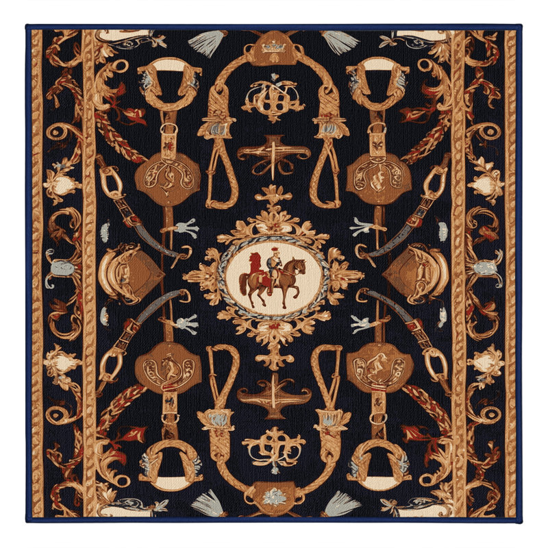 Tapis mauve lavable à la machine, Carré 3 pi