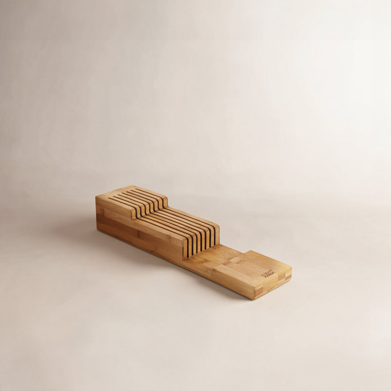 Joseph Joseph DrawerStore Compact Bamboo 2-tier Knife Organizer