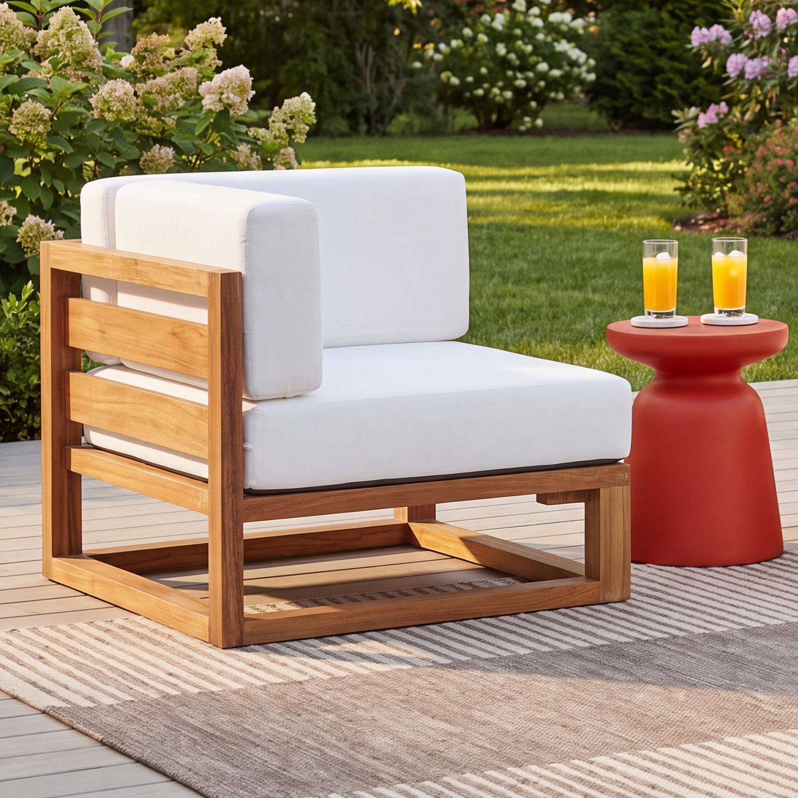 Upland Teak Patio Lounge Chair