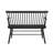 Black Spindle Back Chair With Stable And Feature Bench Stylish Design-1507304944