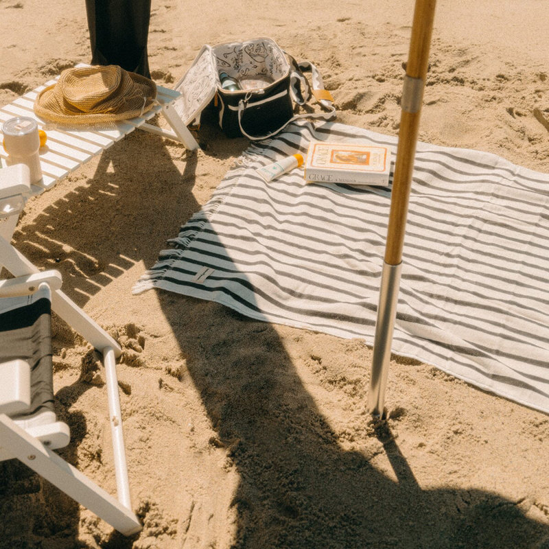 Beach Towel, Monaco Black