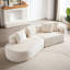 Canapé modulaire en chenille de 114 po pour la chambre à coucher - 4 avec siège très profond et large, 4 coussins décoratifs, combinaison pour le salon, assemblage - rembourré-1410227551-1410227546