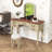 Makeup Vanity with Mirror, Drawers and Leather Stool