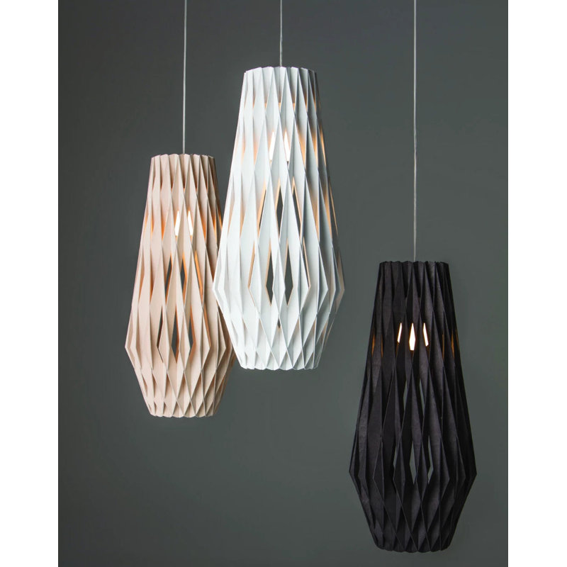 Pilke 1 - Light Pendant, White Stained