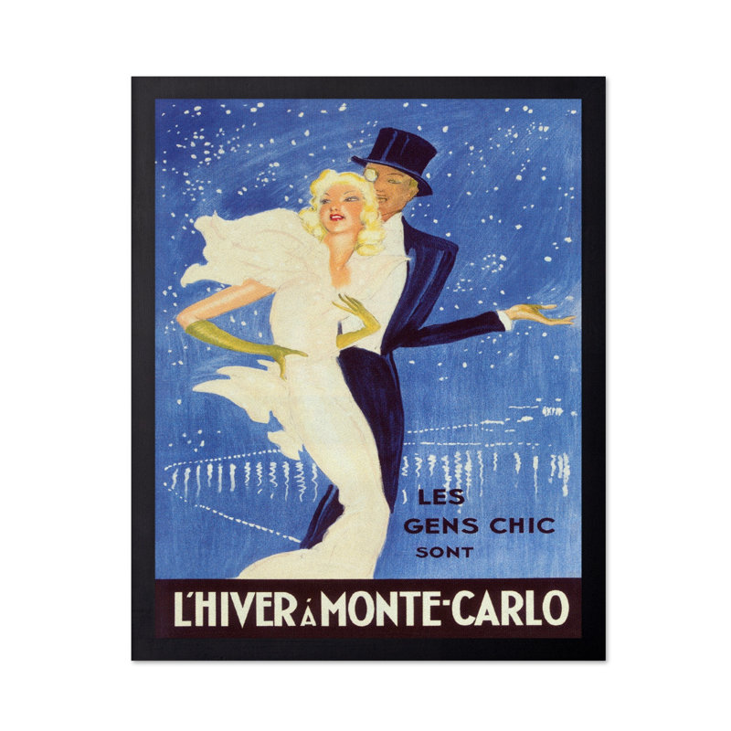 L'hiver à Monte-Carlo, Sans cadre, Affiche, 24"H x 32"W