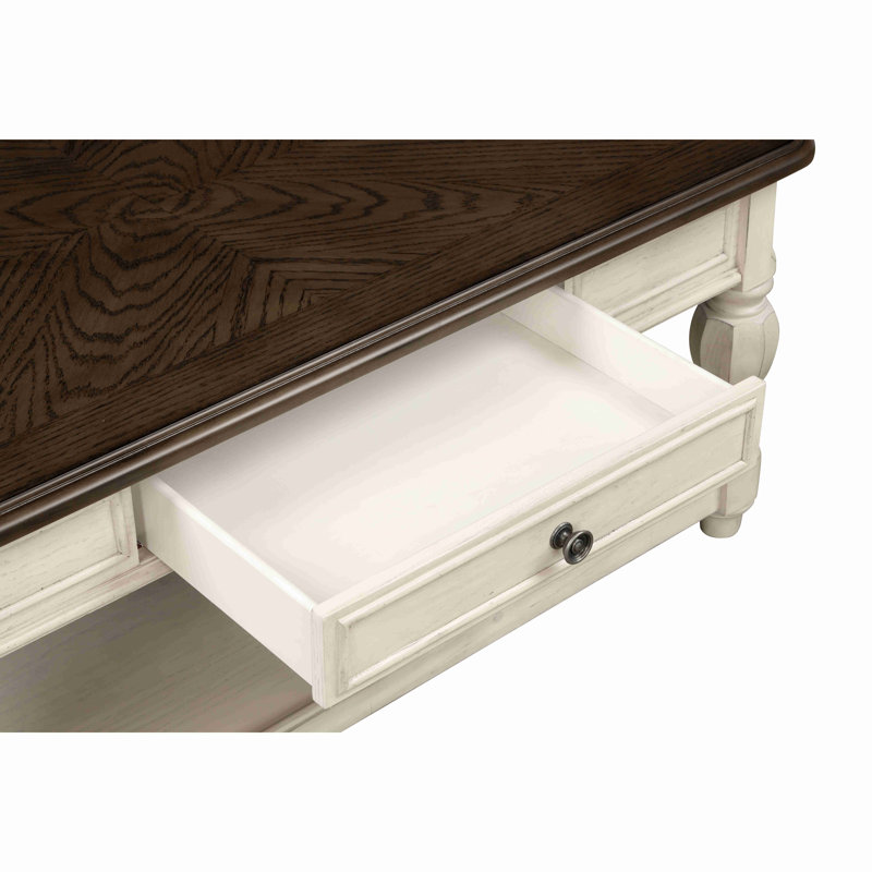 Console antique et brune avec rangement