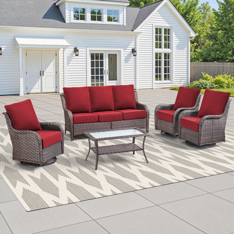 Outdoor Cushions For Patio Furniture,Outdoor Seat Cushion Set 24 X 24 X 6 Inch,Waterproof & Fade Resistant Outdoor Chair Cushions,Deep Patio Chair Cushion With Removable Cover