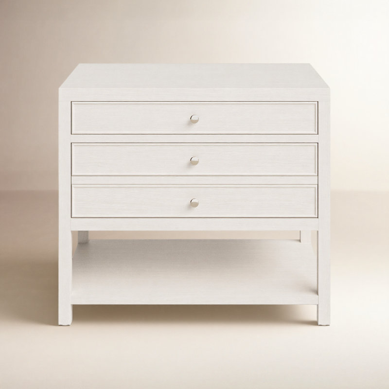 Saugatuck 2 - Drawer Nightstand, White Sand