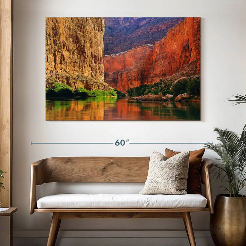 Gorge murale rouge Alvord, H 34 po x l 51 po