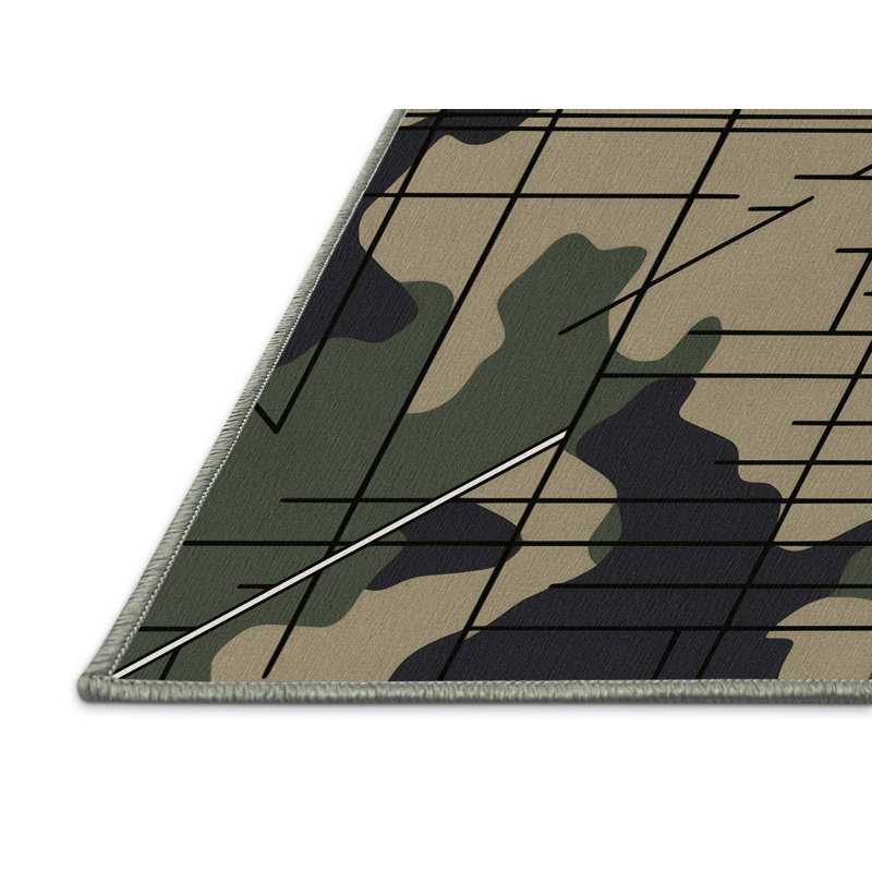 Vector Camo Rug, Round 8'
