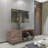 Rustic Brown Tv Unit For Bedroom, Holds 65in Tv, Organized Storage Solution Stand With Legs, Fits Generous Capacity
