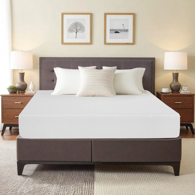 8 Inch Gel Memory Foam Mattress, Medium Firm Mattress in a Box, Pressure Relief & Cool Sleep, Supportive Foam Bed Mattress