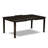 5 Piece Dining Room Furniture Set Includes a Rectangle Dining Table with Pedestal and 4 Brown Linen Fabric Parsons Chairs, 42x72 Inch, Cappuccino-1219134676-1219134678