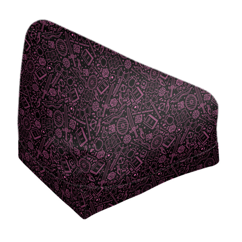 Sac de pois Leffel, Pas de bourre, Noir / rose, H 86 po x L 2 po x P 43 po
