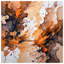 Couvre-lit matelassé orange et noir-126077941