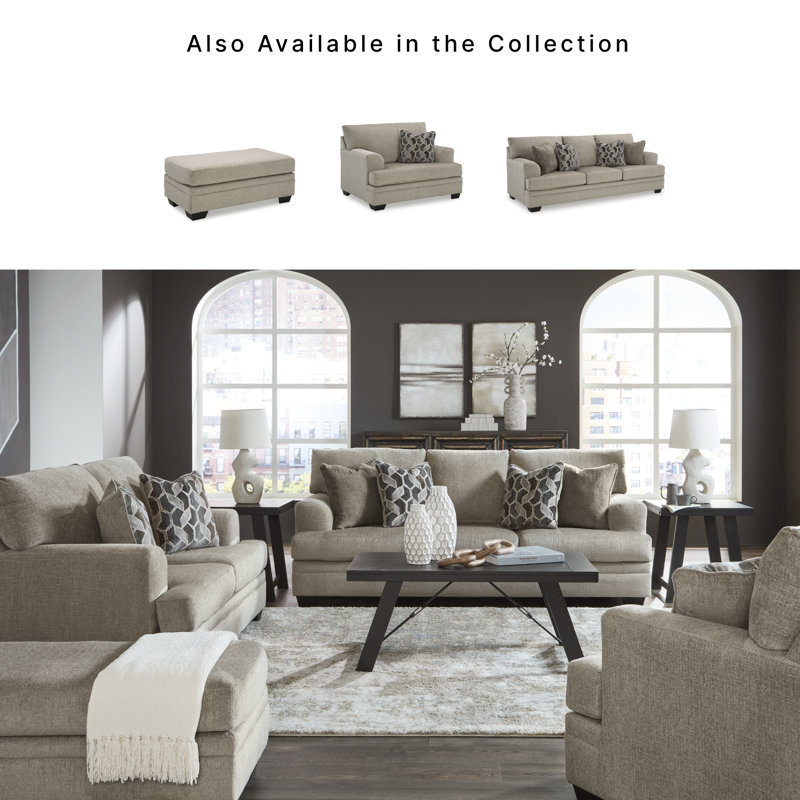 Gwendolynne Upholstered 92'' Sleeper Sofa, Beige 100% Polyester