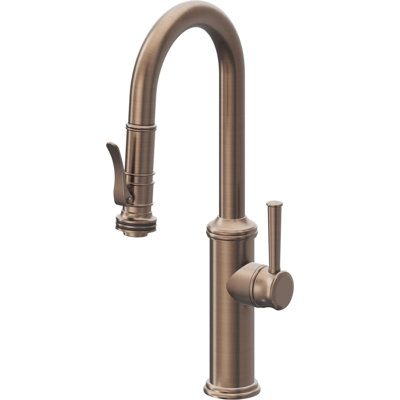 Davoli Pull-Down Prep/Bar Faucet with Squeeze Sprayer