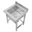 Belfry Kitchen Aldridge 600mm W Single Bowl Stainless Steel Kitchen Sink