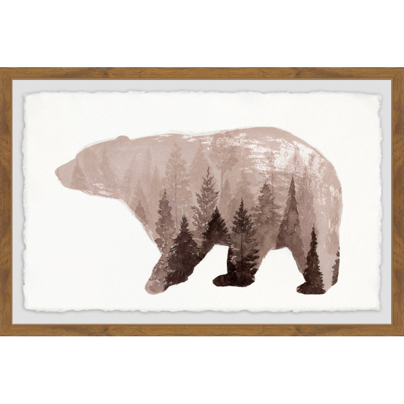 Ursidae - Single Picture Frame Painting, 30cm H x 45cm W