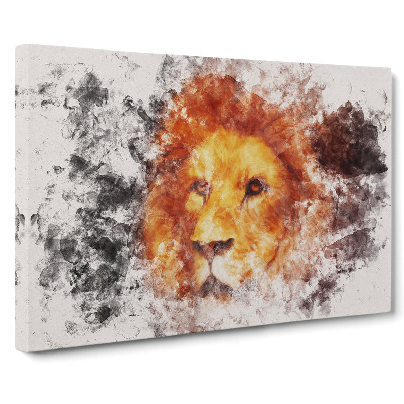 Lion Vol.4 - Wrapped Canvas, 50cm H x 76cm W x 3cm D