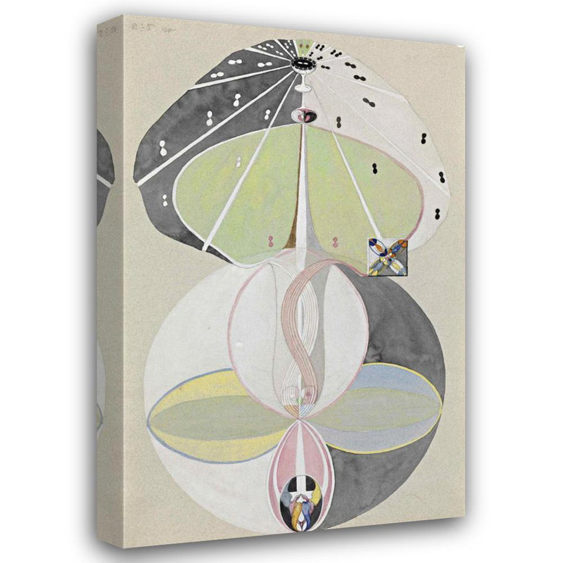 "Tree of Knowledge No. 5" by  Hilma Af Klint - Gallery Wrap Canvas Wall Art, 24" H x 17" W