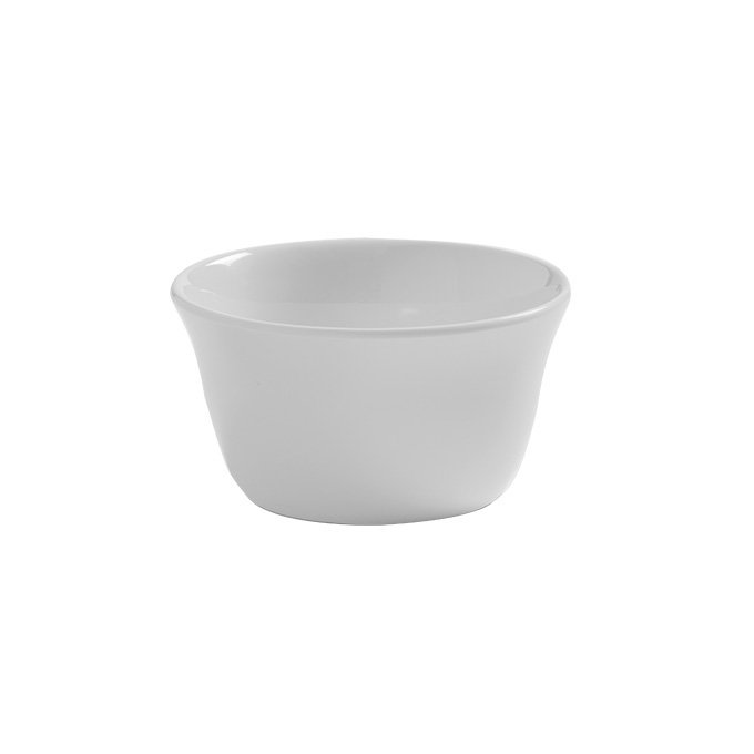White 7 oz Round Plastic Soup and Dessert Bowl