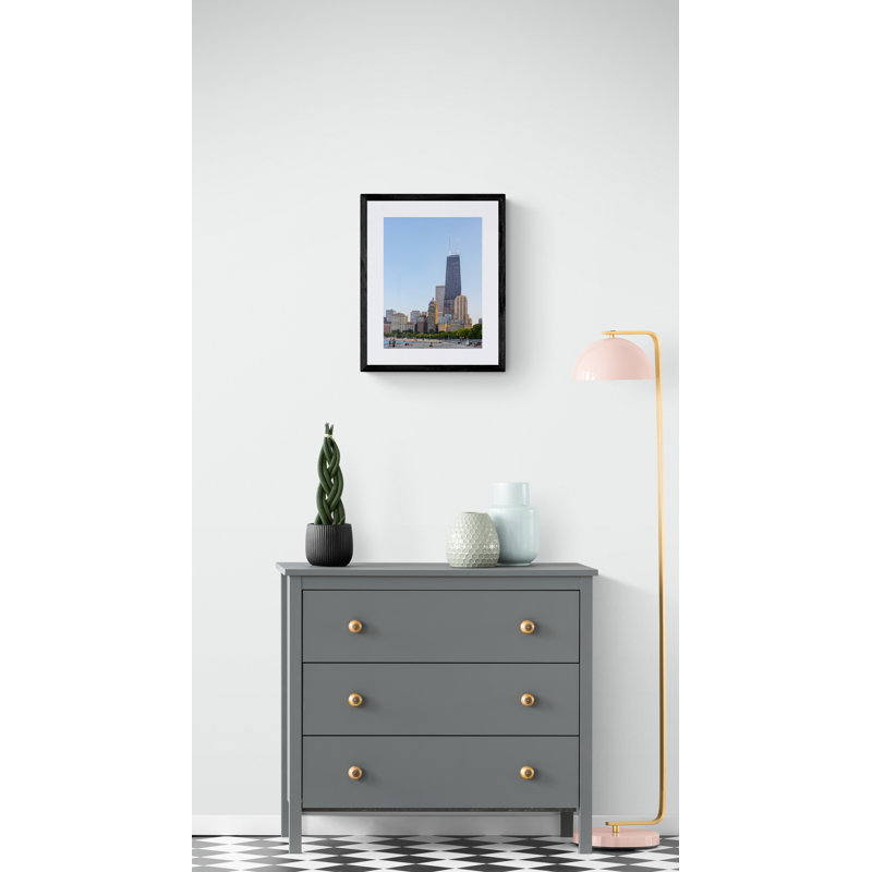 Oh Chicago Print by Morgan Anderson, Black Framed Paper, 20" H x 16" W