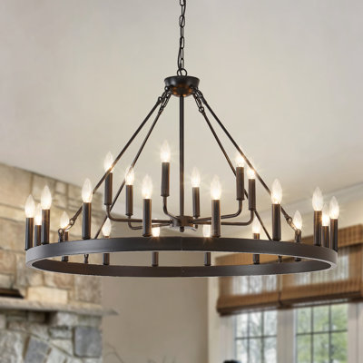 23.62" - Black - Chandelier