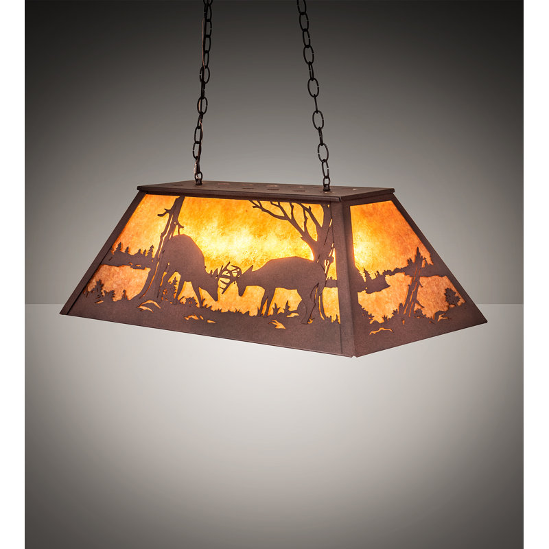 Priscila 6 - Light Distressed Rust Kitchen Island Pendant