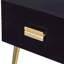 Black & Gold Finish End Table
