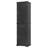 Tall Bathroom Storage Cabinet, Freestanding Storage Cabinet With Two Different Size Doors And Adjustable Shelf, Door Shelve Design, MDF Board With Painted Finish, Black-1050228132