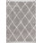 Cantera Shag Plush Tassel Moroccan Geometric Trellis Gray/Cream Rug-1039487250