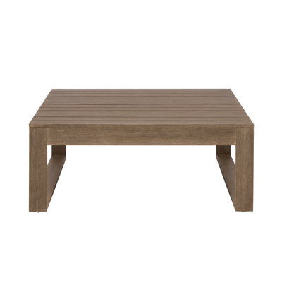Cove Square Eucalyptus Solid Wood Outdoor Coffee Table , 37.4 " W 37.4 " D