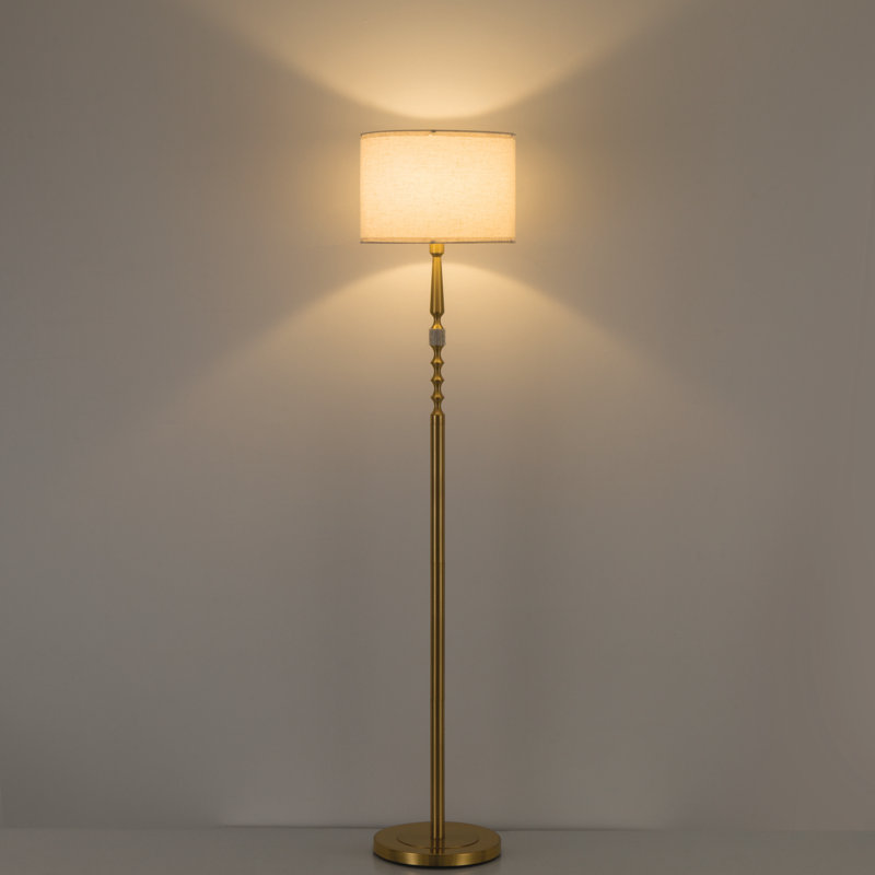 156cm Column Floor Lamp Set, Polished