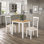 Ahwahnee 2 -Person Rubberwood Solid Wood Dining Set