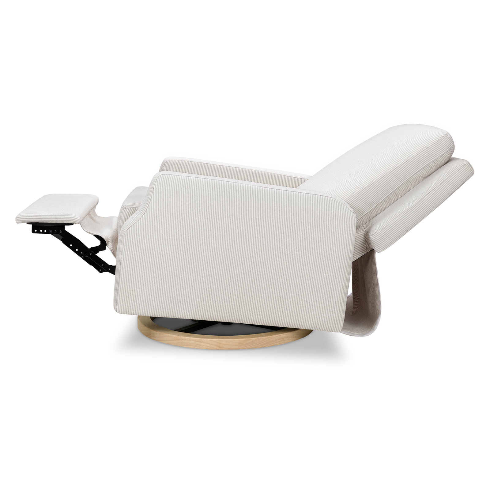 Crewe Swivel Glider, Beige Polyester Blend