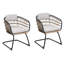 Ensemble de 2 chaises en osier