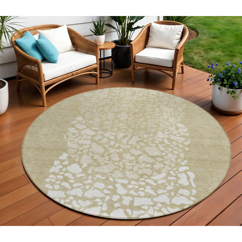 Tapis d'intérieur rond 8 po