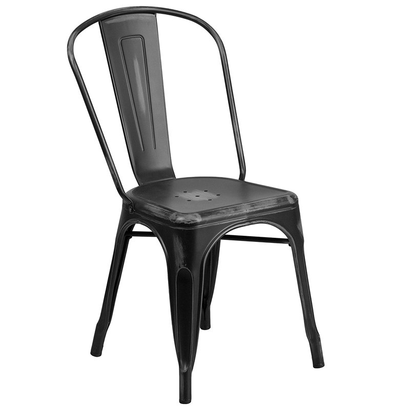 Chaise de salle à manger vieillie Grose, Bronze