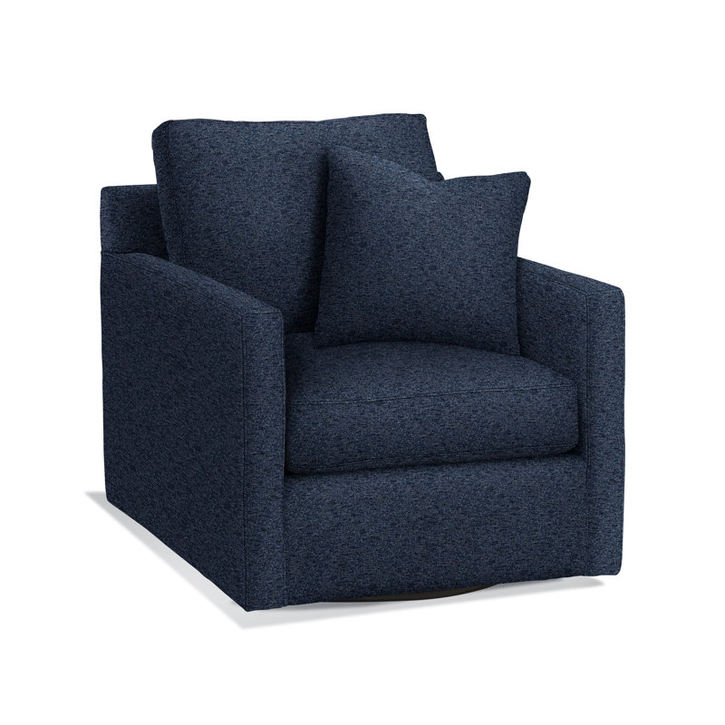 Bel-Air Upholstered Swivel Armchair, Basic Navy; 0317-61
