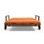 Double chaise longue de patio avec coussin-888757820