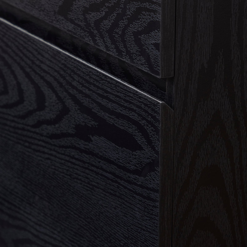 19'' Wide 2 -Drawer File Cabinet, Black