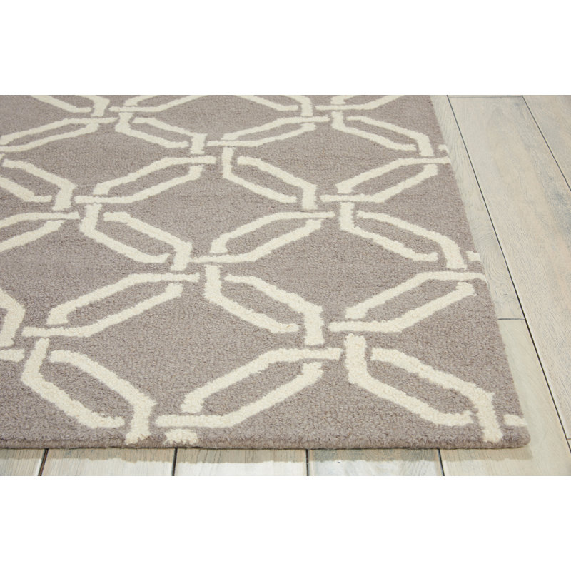 Bal Harbour Geometric Wool Area Rug, Rectangle 114 x 175cm