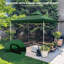 Toile de remplacement pour abri de jardin pour abri de jardin à 2 niveaux Crescent TJSG081-106878525-106878520
