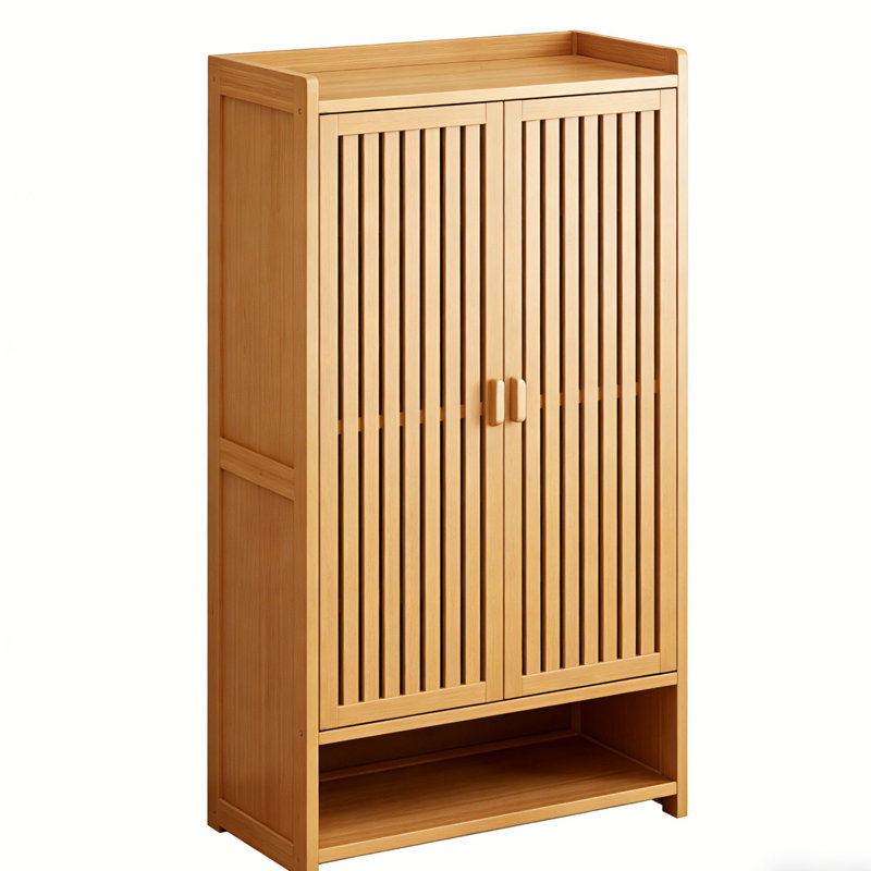 6 Layers Shoe Storage Cabinet with Doors Freestanding Entryway Shoe Cabinet with Spacious Worktop