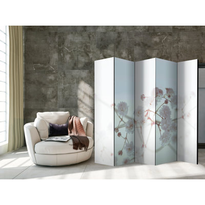 225cm W x 172cm H 5 - Panel Acoustic Room Divider Folding Room Divider