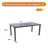 Allen Patio Rectangular Dining Table with Umbrella Hole