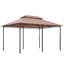 Pavillon de jardin extérieur 10 pi x 13 pi, kaki, fabriqué en acier, pour pavillon de jardin et de terrasse 13 pi, pour pelouse