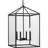 Hillcrest 4 - Light Dimmable Square / Rectangle Chandelier-94230749-94230750