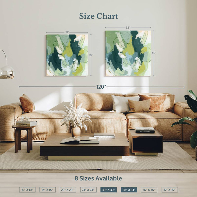 Avery Emerald Storm I, 33" H x 33" W